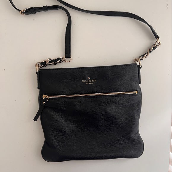 kate spade Bags Kate Spade Black Leather Crossbody Bag Poshmark